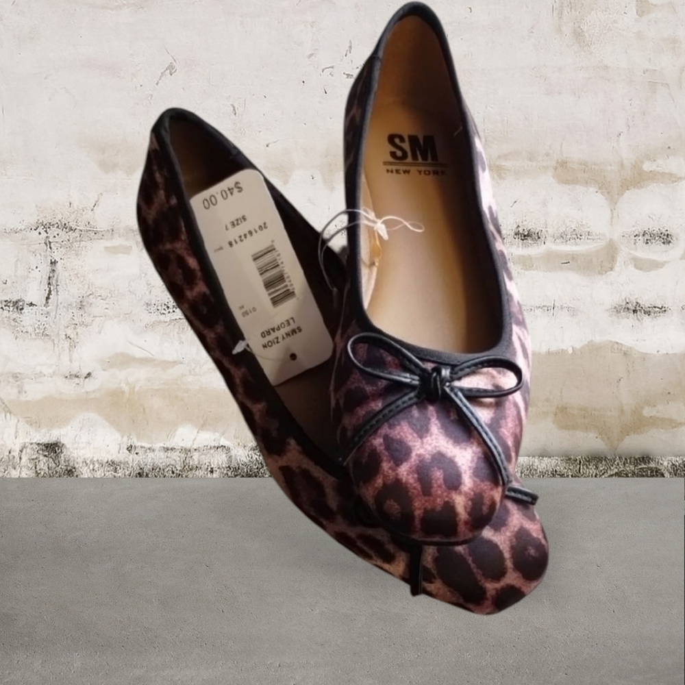 SM New York Women's Leopard Print Flats